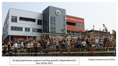 Photo of students in front of Butte College